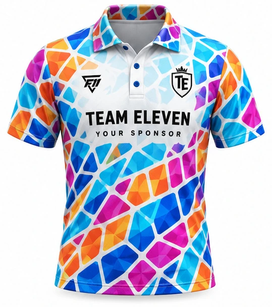 Mosaic Cricket Polo design concept