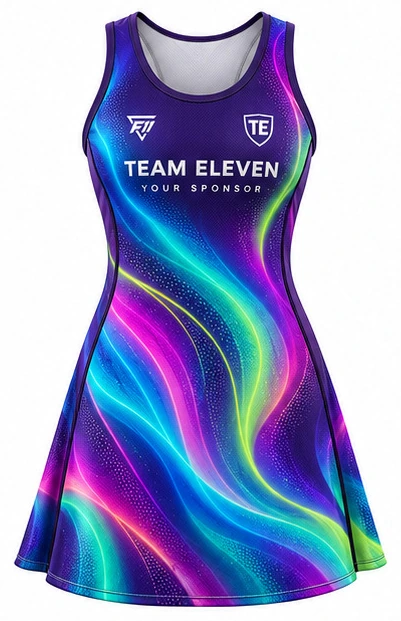 Aurora Netball Dress design concept