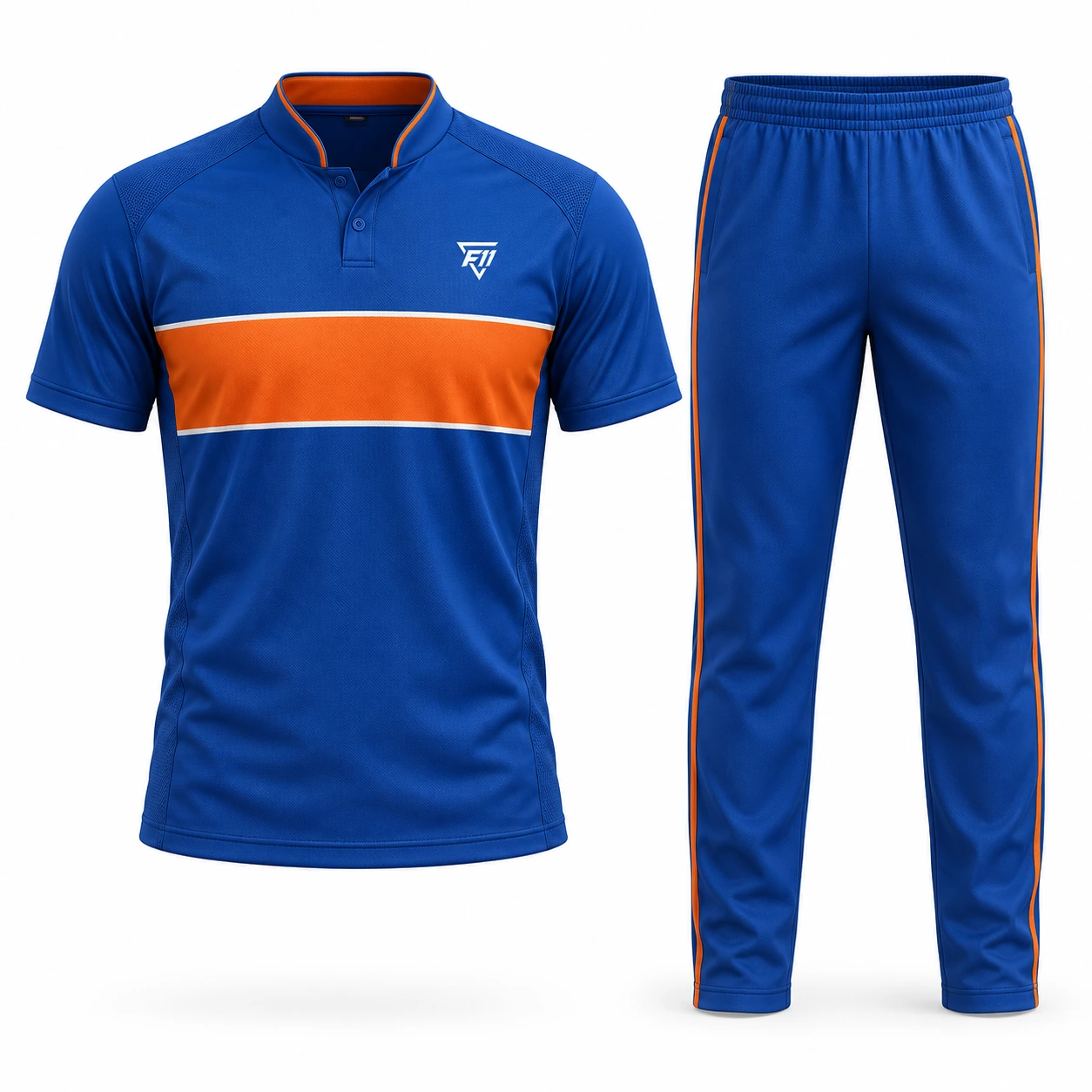 Blue & Orange Warm-up Set design concept